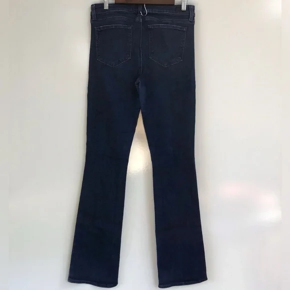PAIGE Manhattan Baylor Dark Indigo Boot Cut Jeans - Picture 4 of 15